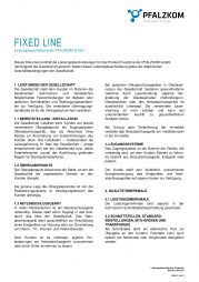 Leistungsbeschreibung FixedLine (Festverbindung)