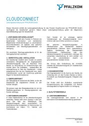 Leistungsbeschreibung Cloud Connect