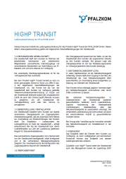 Leistungsbeschreibung HighP Transit