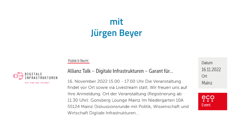 Allianz Talk – Podiumsdiskussion mit Jürgen Beyer